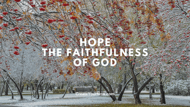 3897 HOPE - The Faithfulness of God