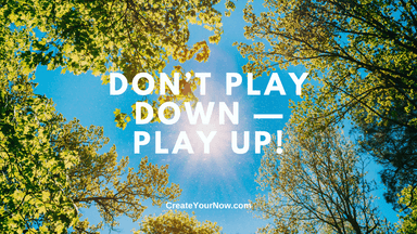 3751 Don't Play Down — Play Up!