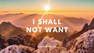 2928 I Shall Not Want