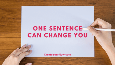 2817 One Sentence Can Change You