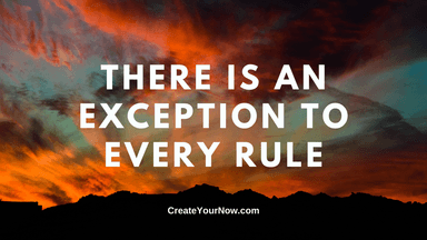 2285 There is an Exception to Every Rule